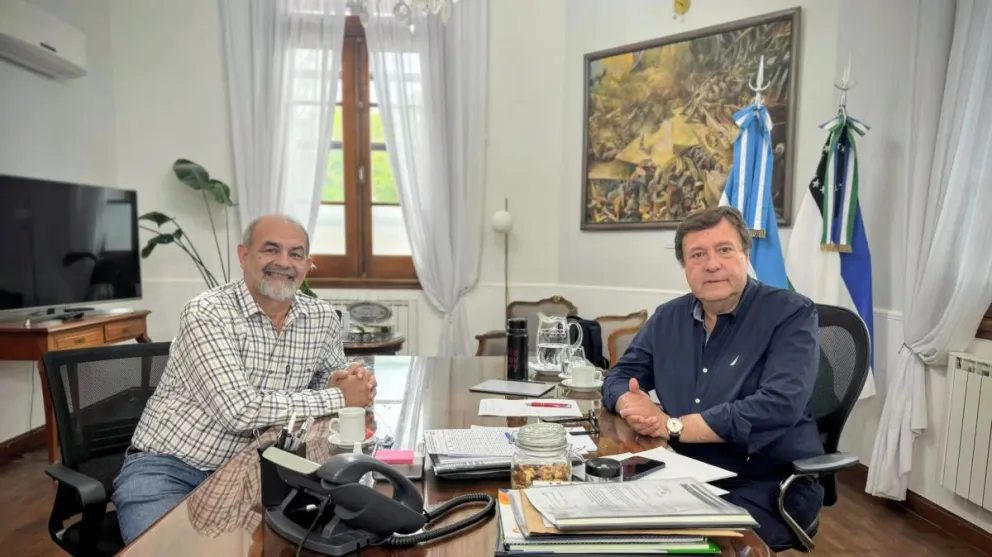 El gobernador de Río Negro, Alberto Weretilneck, se reunió con el rector de la UNRN, Anselmo Torres.