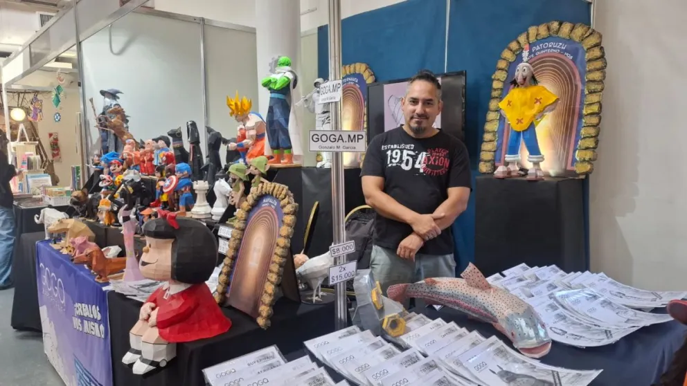 Goga arte con papel diseñado por Gonzalo García de Cipolletti. Foto Daniela Luján para Cipo360