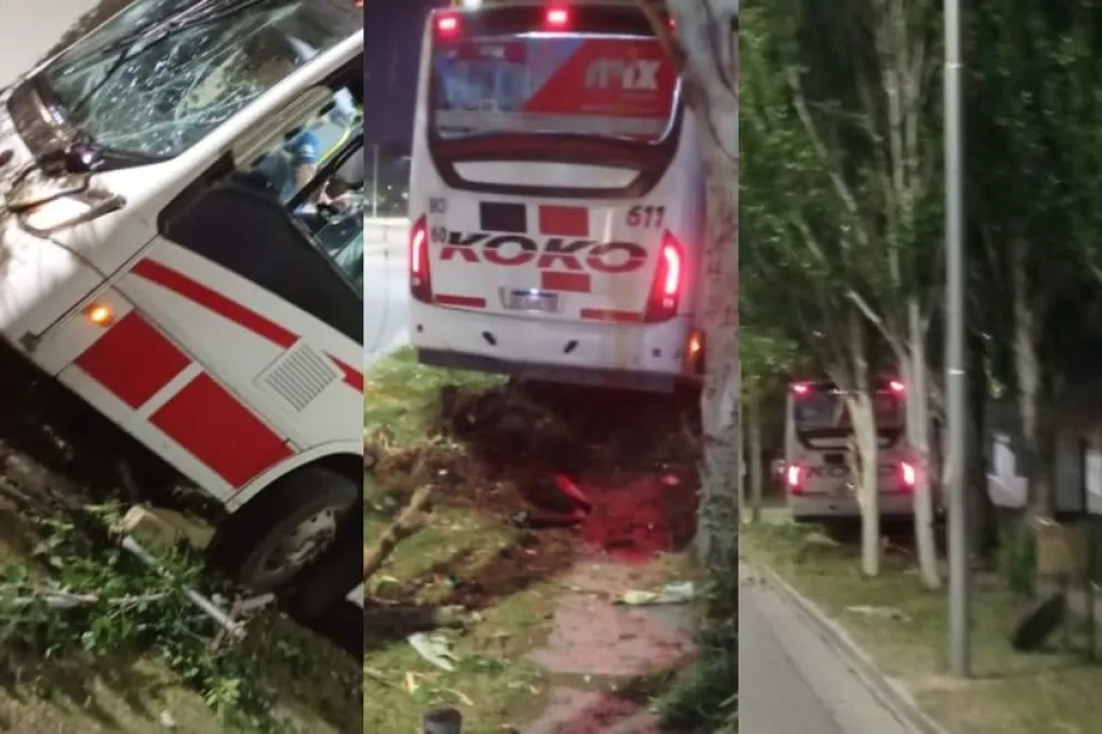 Se descompensó el chofer de un micro en Neuquén y una secuencia de choques terminó con fuga de gas. Foto Neuquen en Noticias