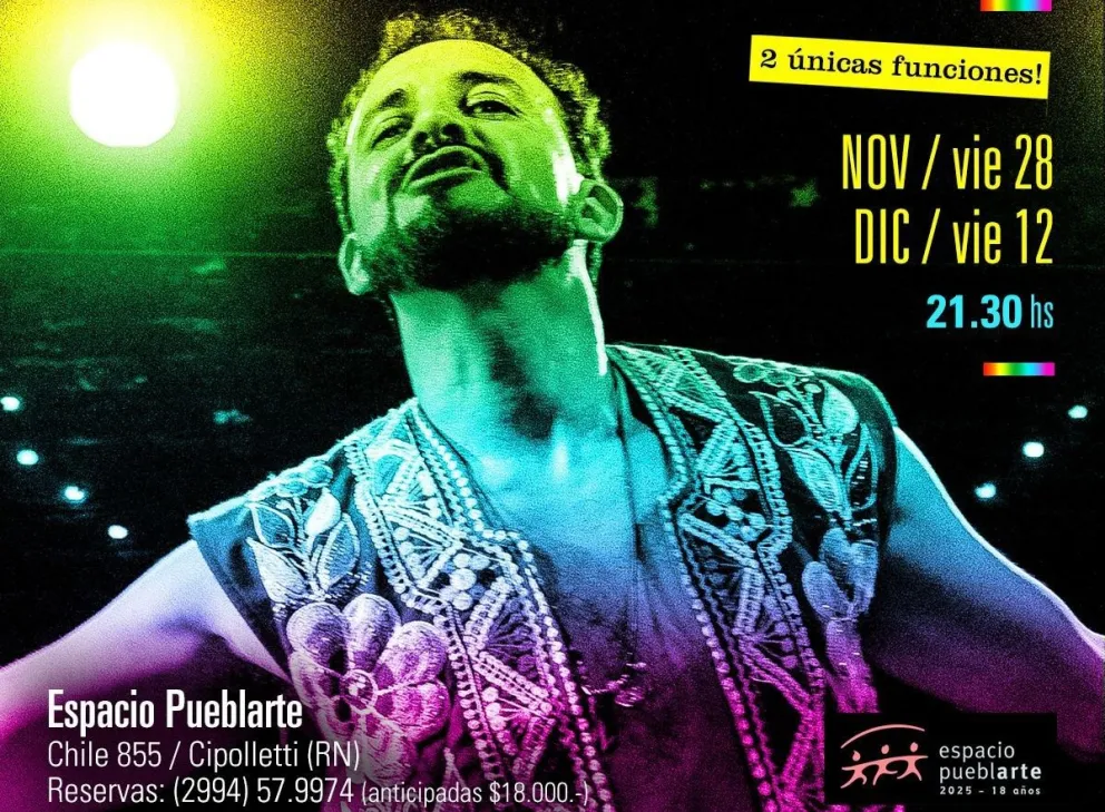 Este viernes será la primera presentación de Diego Brizuela y "ConCierto Recuerdo" en el Espacio Pueblarte de Cipolletti. Foto: gentileza.