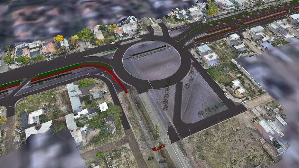 El desafío: desarrollar una vía de comunicación ágil y eficiente, que no se convierta en una barrera entre el este y el oeste de la ciudad. Foto: Prensa municipal.