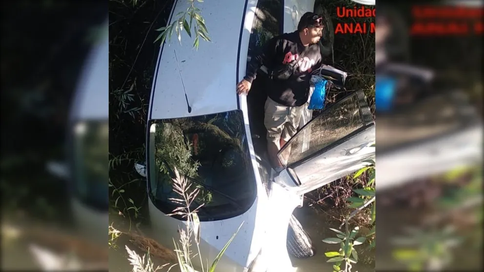 El conductor salió ileso del siniestro, pero después trató de escapar de la policía. Foto: gentileza.