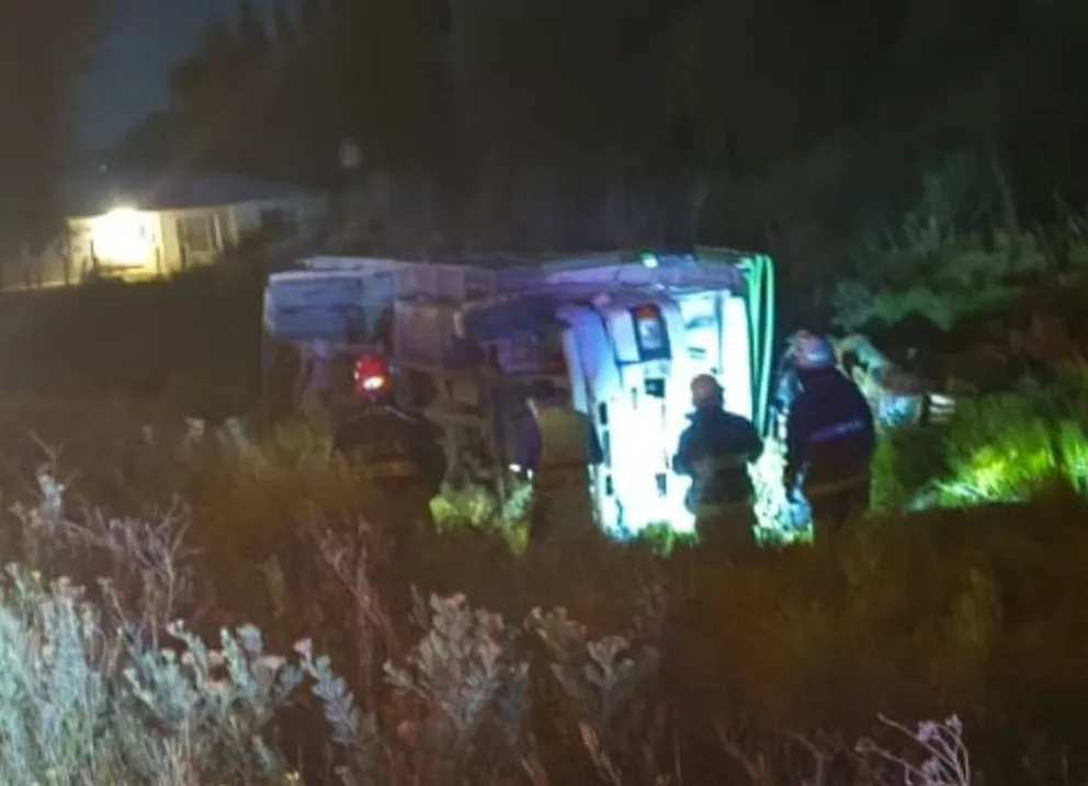 El siniestro ocurrió hace instantes a la altura de la curva de Arlisa. Foto gentilez Seny radio