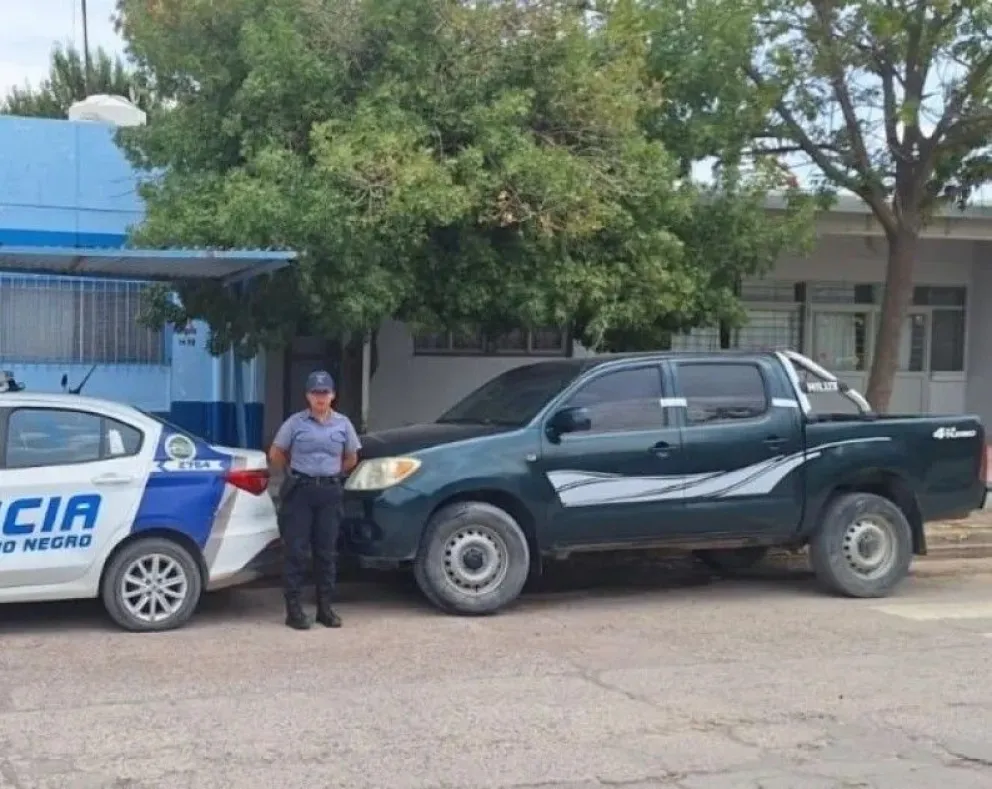  El operativo concluyó sin incidentes y la camioneta quedó secuestrada. Foto gentileza
