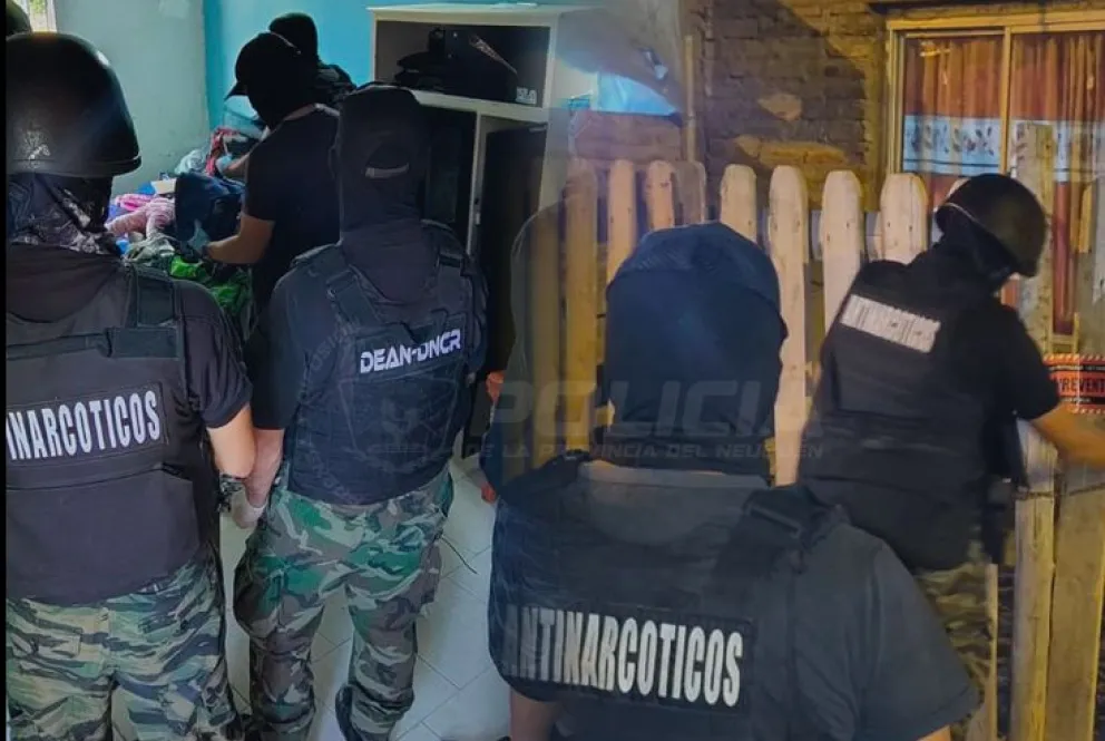 Los operativos permitieron desbaratar dos puestos de narcomenudeo. Foto: Policía Neuquén.