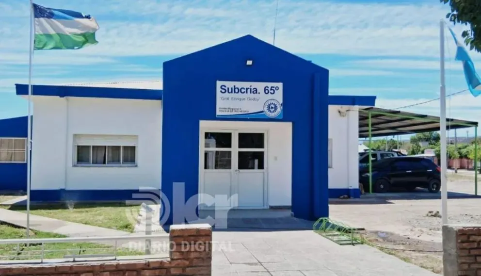 La denuncia se radicó ayer en la Subcomisaría 65 de Godoy. Foto Policía RN.