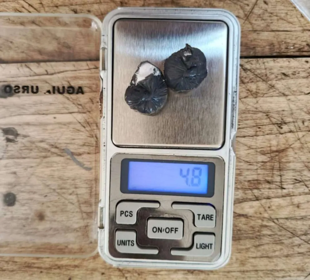 El procedimiento permitió incautar marihuana y otra sustancia en polvo, y dio intervención a la Justicia Federal. Foto Policia Rio Negro