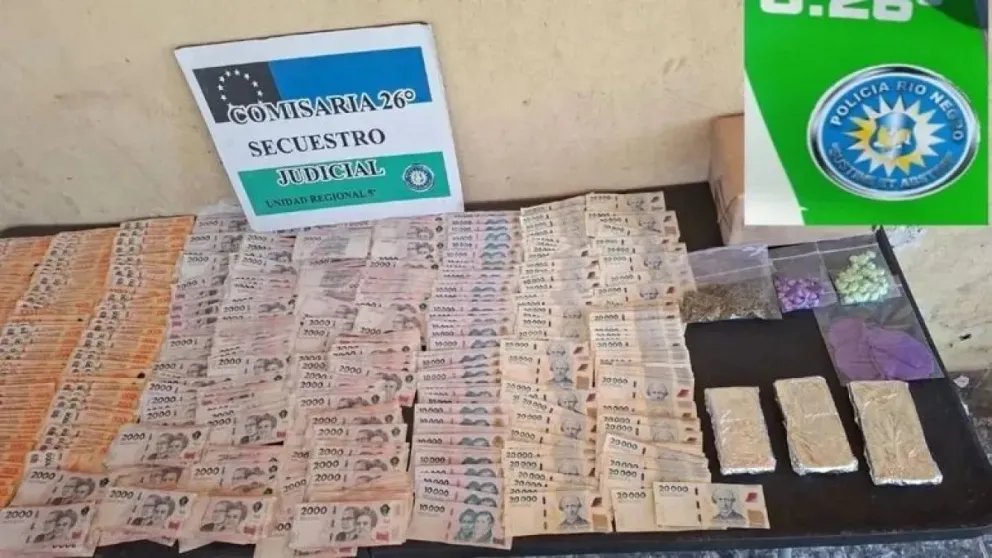 Sucedio en medio de los controles y operativos que se realizan en la región para combatir el tráfico de drogas. Foto gentileza Policia de Rio Negro