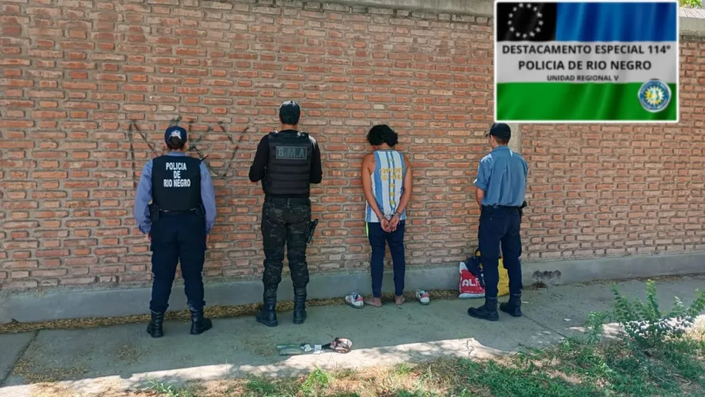 Fue demorado y notificado por infracción a la Ley Nacional de Estupefacientes N° 23.737 / Foto gentileza