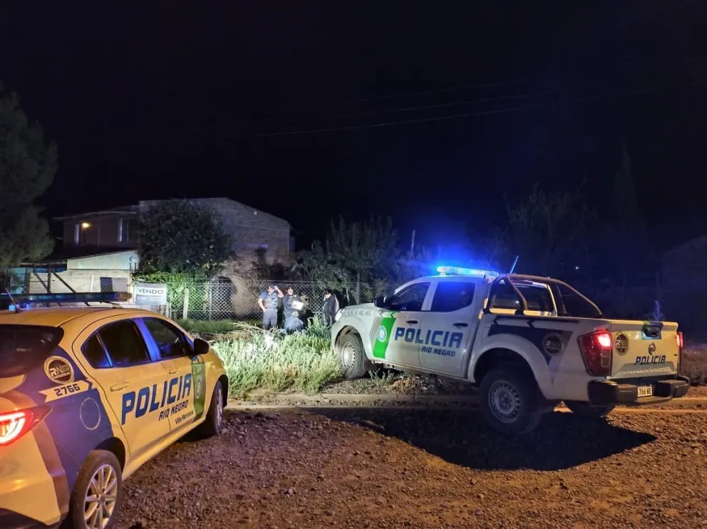 Tras ser interceptados, se identificó a los ocupantes del rodado: un joven de 22 años y un adolescente de 17. Foto Prensa Gobierno Rio Negro