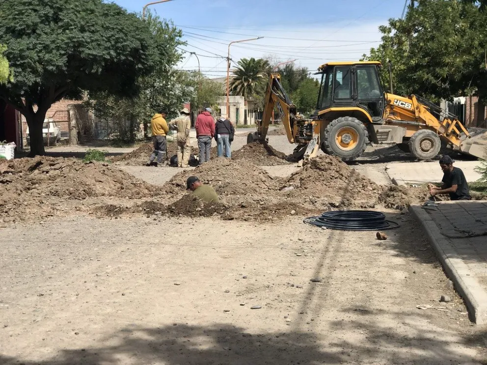 Los trabajos se están realizando en el barrio CGT. Foto: Prensa Municipalidad.