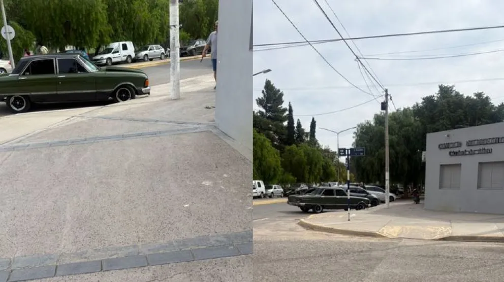 Domingo a la mañana, apertura de sesiones del CD de Allen. Un importante funcionario municipal llegó en un Falcon verde.