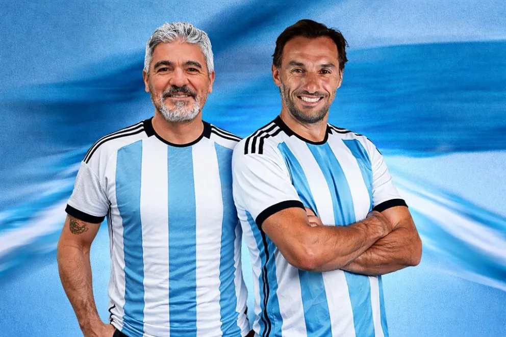 El Burrito Ortega y el Flaco Schiavi son parte de la historia grande del fútbol argentino. Y estarán en Cipolletti para contar algunas anécdotas que les tocó vivir. Foto: gentileza.