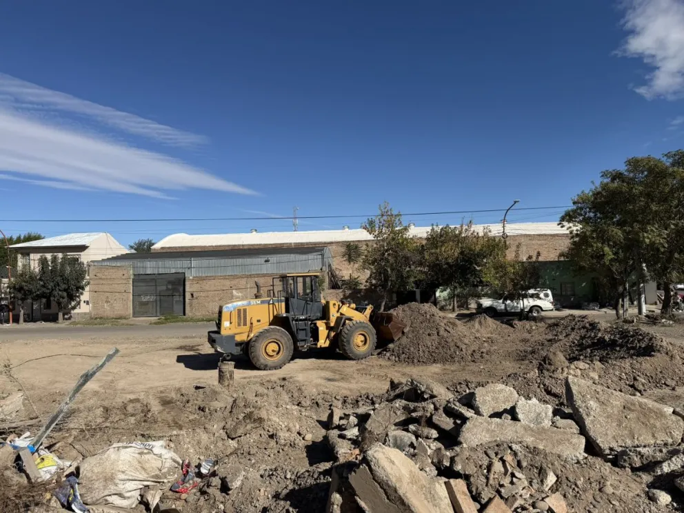 Los trabajos comenzaron esta semana y la obra tiene un plazo de ejecución de seis meses. Foto: Prensa Cipolletti.
