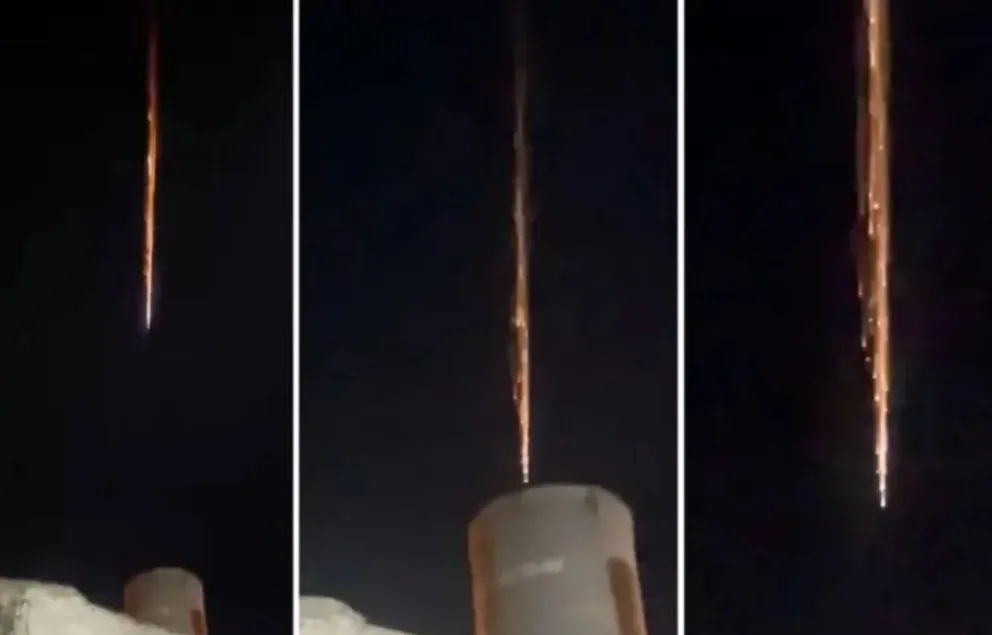 El fenómeno pudo observarse durante la madrugada en el cielo de una gran parte de la región. Foto: gentileza.