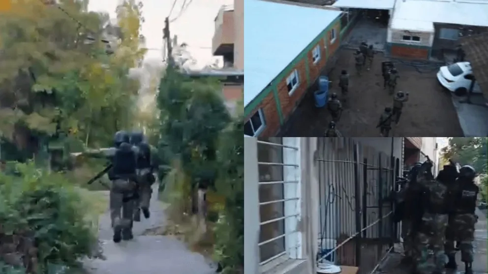 Operativos simultáneos en el Alto Valle (capturas de video)
Crédito: Policía de Río Negro