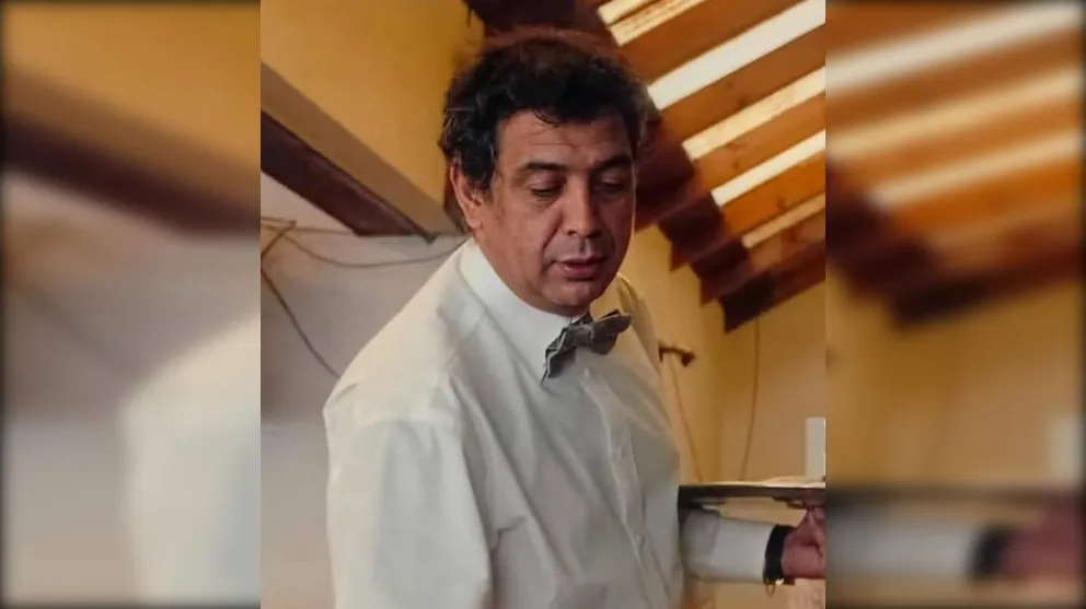 Farías trabajó como mozo en varios establecimientos de Cipolletti. Foto: gentileza Miguel Parra.