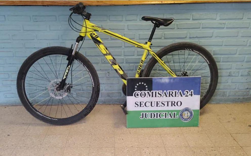 La bicicleta fue restituida a su propietario. Foto: Policía de Río Negro.