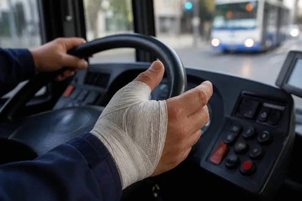 La Justicia reconoció una incapacidad del 12,7% a un chofer que se lesionó durante su jornada laboral. Foto: redes
