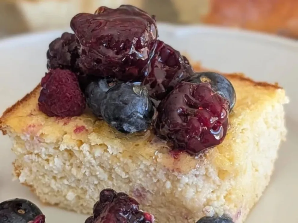 Hacé una torta proteica en simples pasos. 
