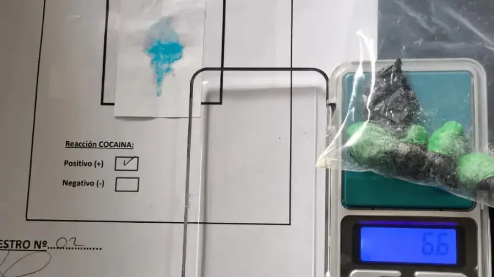 La droga estaba fraccionada en globos de colores / imagen gentileza