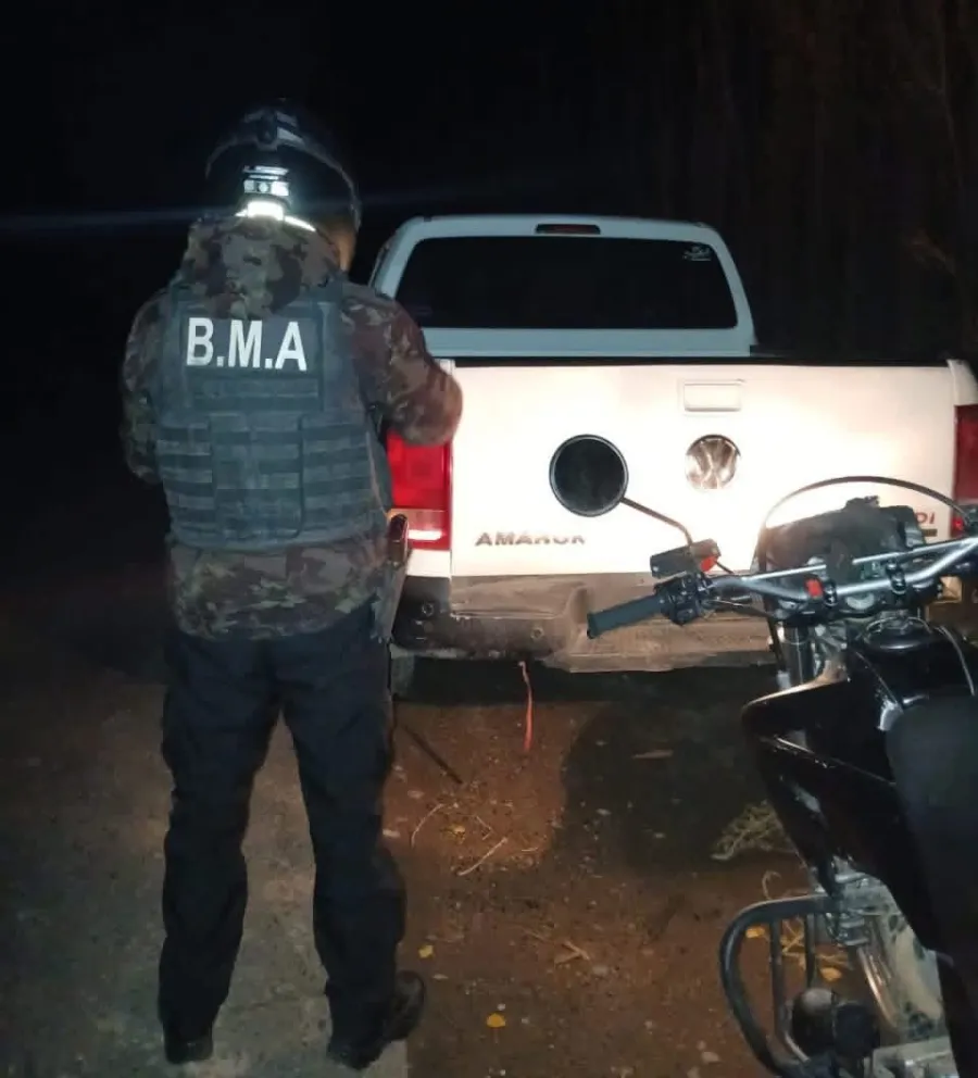 La Volkswagen Amarok fue hallada con dominios que no le correspondían / imagen gentileza