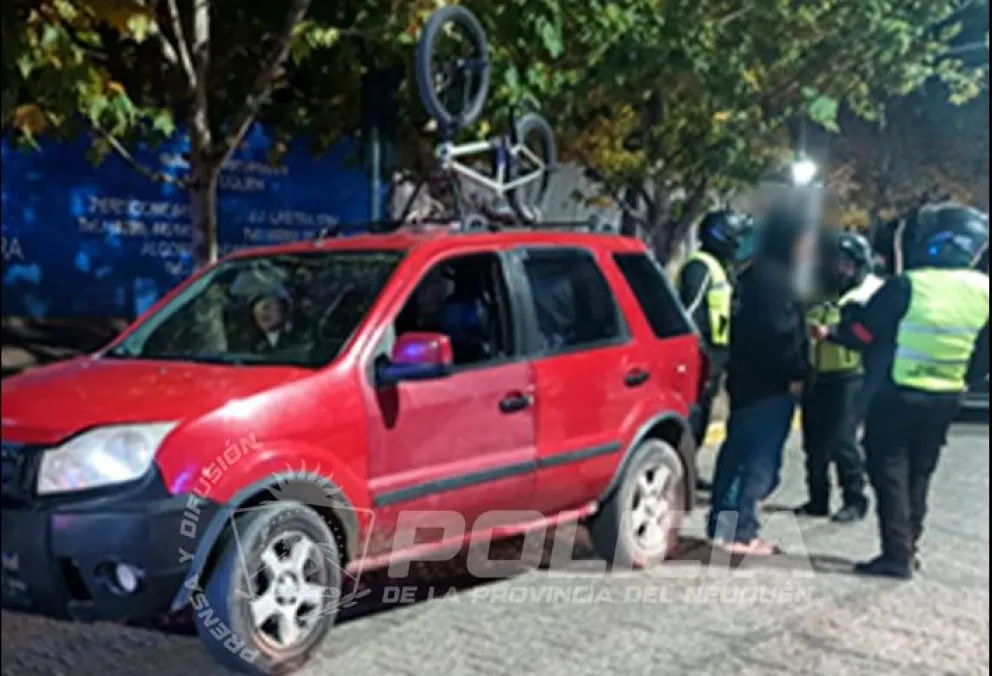 El dispositivo de control se realizó durante la madrugada del domingo. Foto: Policía de Neuquén.