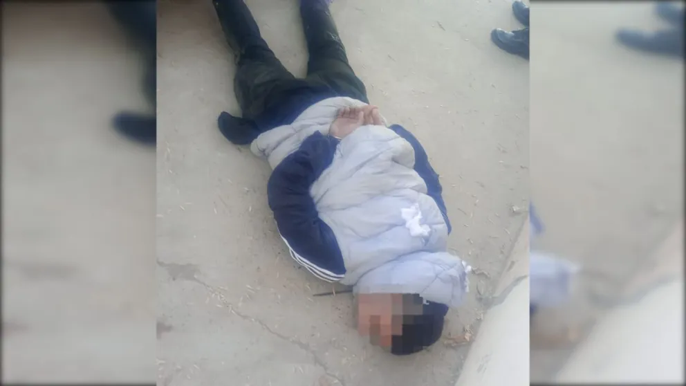 Los delincuentes fueron reducidos por los vecinos cuando intentaban darse a la fuga. Foto: Policía Río Negro.