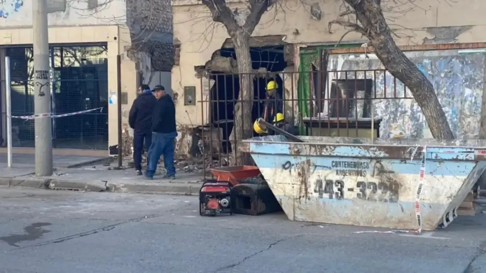 La fuga de gas fue en la zona de calle Félix San Martin y Perito Moreno. Foto gentileza