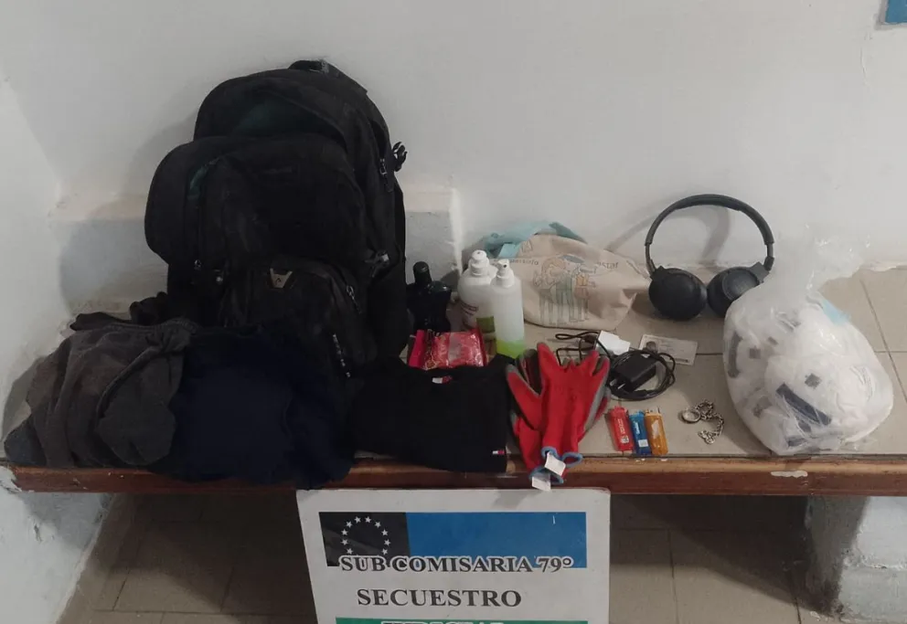 Los efectivos lograron recuperar gran parte del material robado. Foto: Policía Río Negro.
