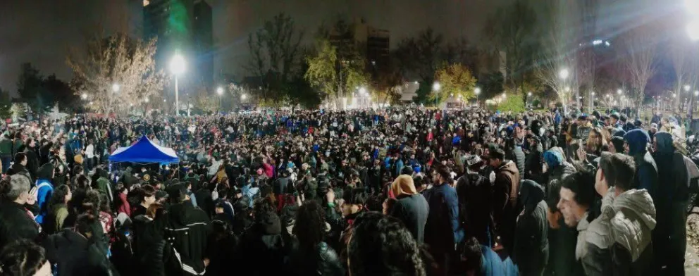 Miles de ricoteros se convocaron para darle un último adiós al Indio Solari.. Foto: gentileza Radio Quimunche-