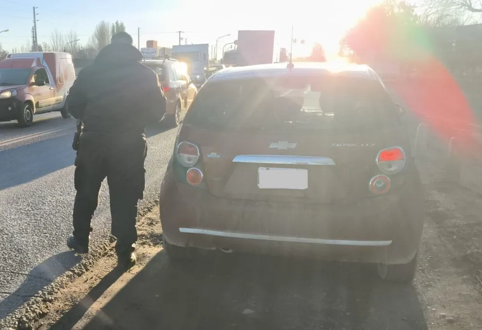 El vehículo había quedado incluido en una orden judicial por quiebra. Foto: Policía de Río Negro.