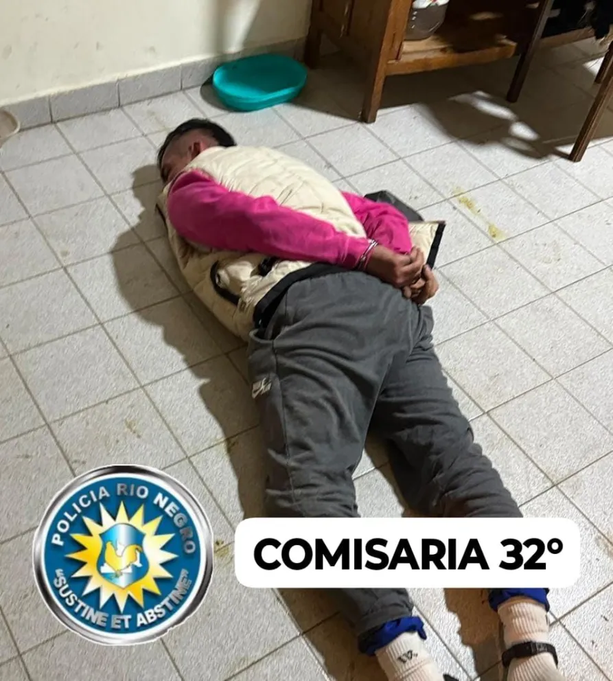 El hombre  llevaba una tobillera electrónica. Foto gentileza Unidad 32