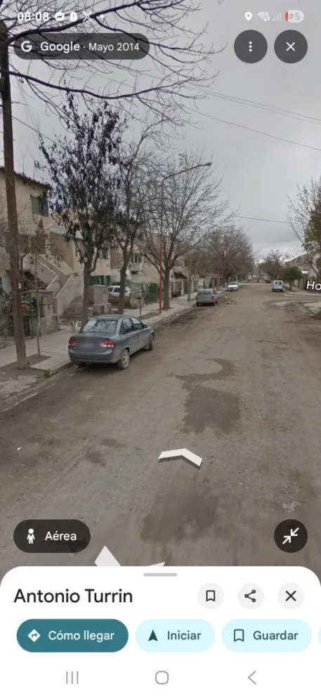 El joven fue herido de bala en el barrio Managua de Cipolletti, minutos después del ingresar al hospital falleció. Foto Google maps