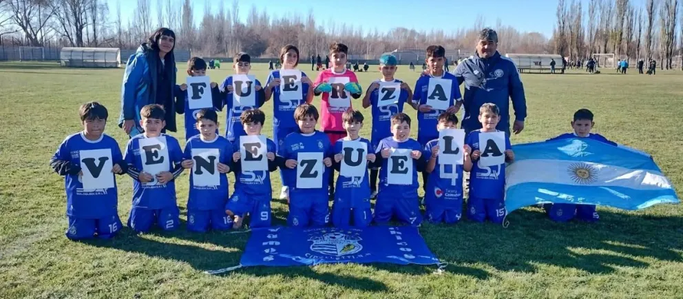 Los jugadores del club rionegrino San Nicolás / imagen gentileza