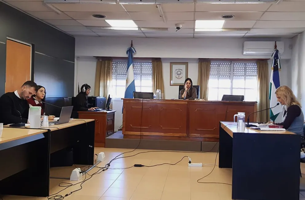 Se realizó en el Foro Penal de Cipolletti la audiencia de imputación contra un joven que había cumplido la mayoría de edad días antes del hecho. Foto Prensa Ministerio Público Fiscal