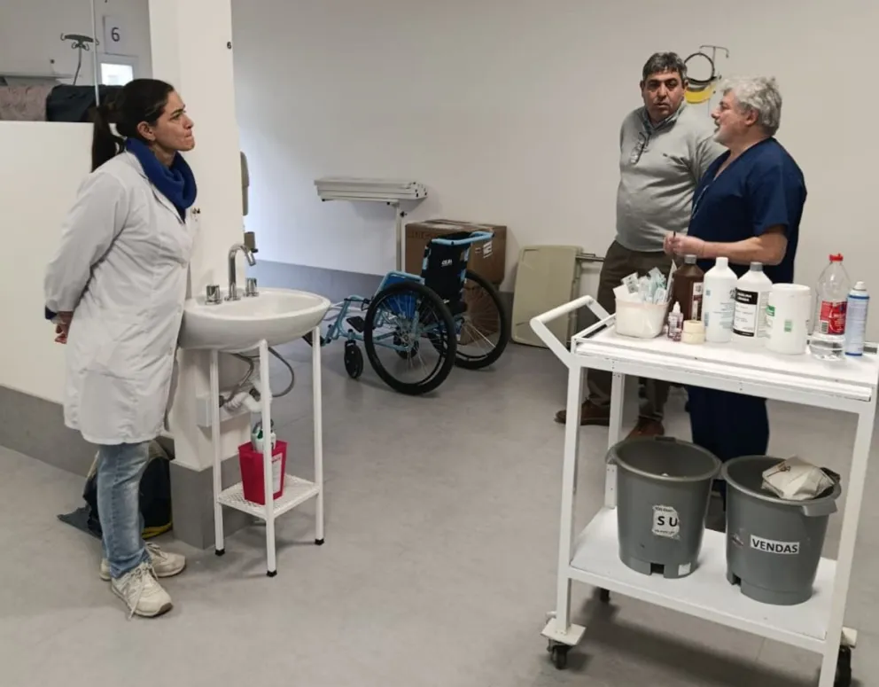 La reactivación de este equipamiento requirió un complejo trabajo de tendido de cables, conexiones a la línea de gas y una readecuación integral de la instalación eléctrica. Foto Prensa Gobierno de Rio Negro