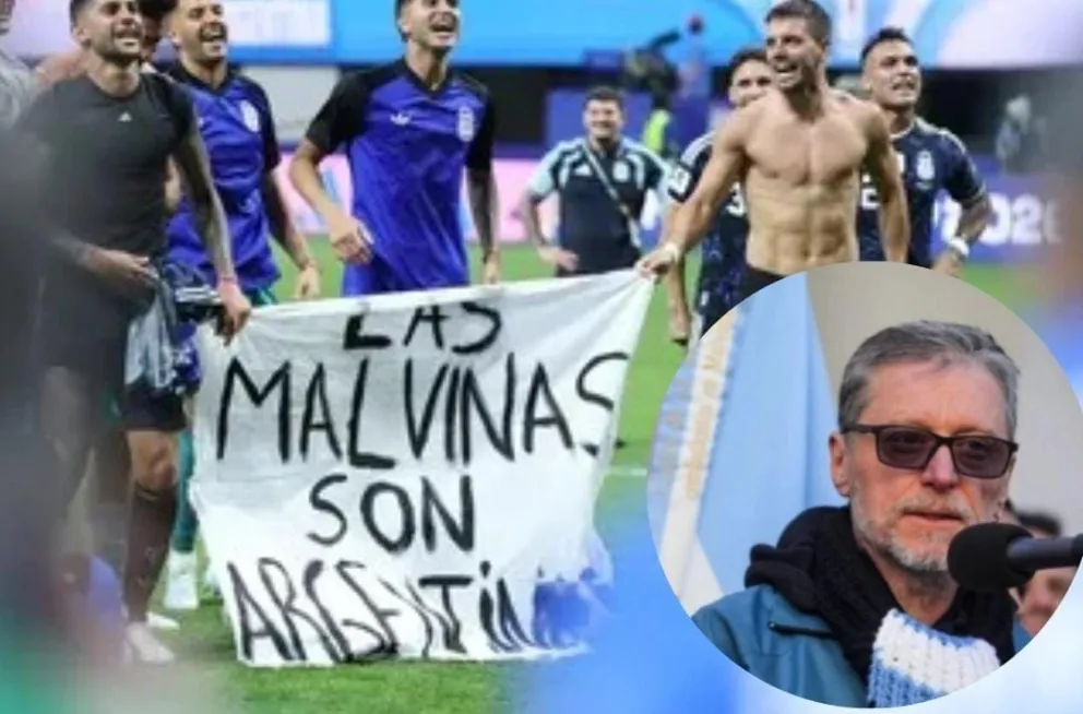 Rubén Pablos, director de  Veteranos de Guerra de Malvinas de Río Negro sostuvo que el gesto de los futbolistas fue mucho más que una celebración deportiva. Foto gentileza