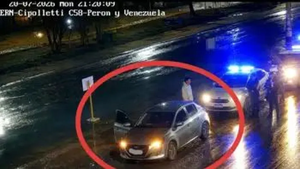El vehículo fue detectado originalmente por las cámaras del 911 en Fernández Oro / imagen gentileza