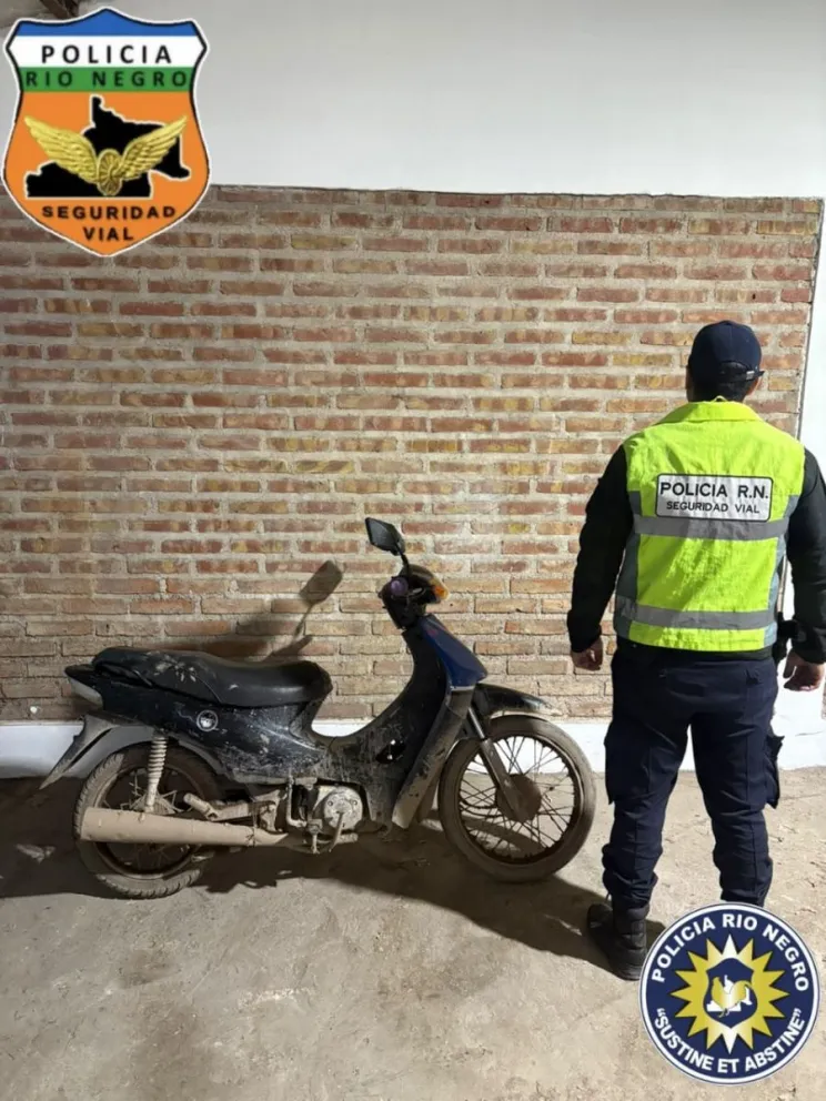  motocicleta Gilera Smash circulaba sin patente/ imagen gentileza