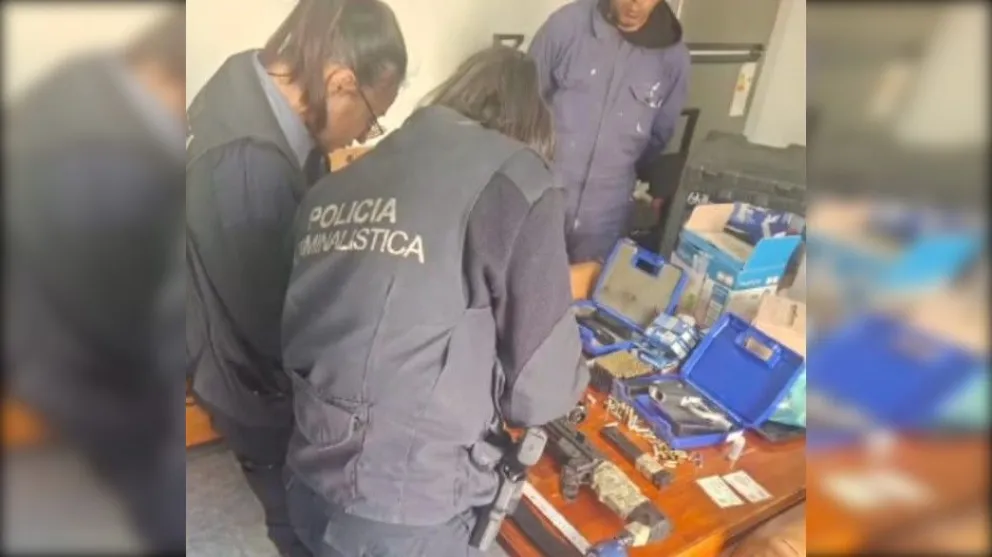 El operativo estuvo a cargo de efectivos del destacamento de Ferri. Investigan una causa por abuso de armas. Foto: Gentileza.