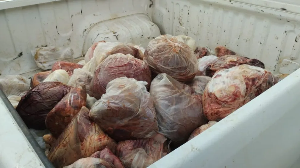 Se labraron seis actas por infracciones a la Ley Provincial de Carnes y al Código Alimentario Argentino. Foto gentileza