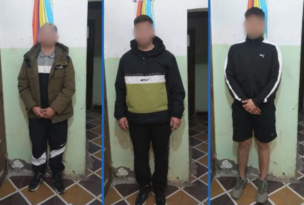 Los tres sujetos que circulaban en el C4 quedaron detenidos y puestos a disposición de la fiscalía de turno. Foto: gentileza Inforo.