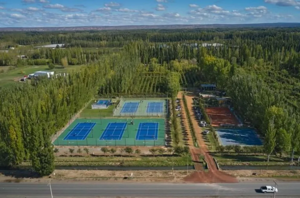 El complejo deportivo La Chacra Tenis será sede de un importante torneo internacional. Foto: gentileza.