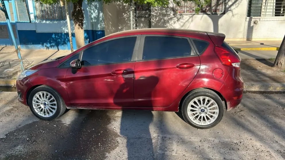 El Ford Fiesta quedó secuestrado en las instalaciones de la Unidad 32. Foto: gentileza.