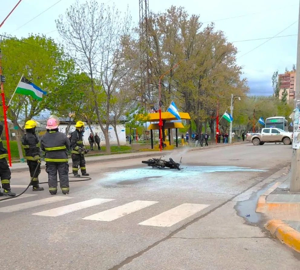 El joven quedó a disposición de la Fiscalía de turno, en el marco de una causa por incendio, daño, atentado y resistencia a la autoridad. Foto gentileza
