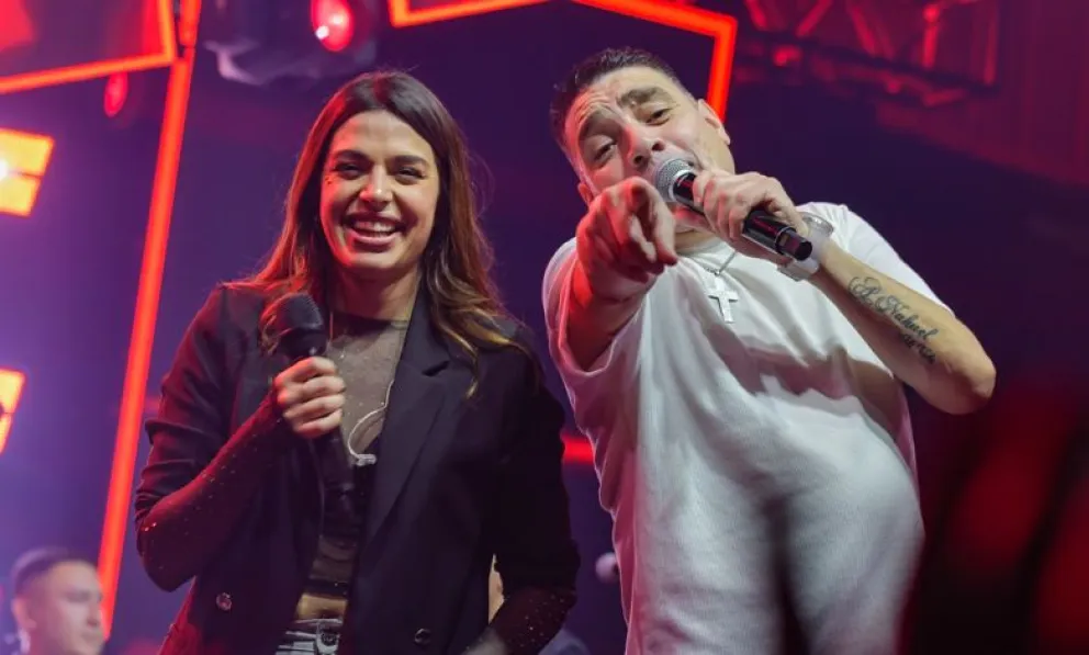 María Eugenia Quevedo, la artista elegida para entonar el Himno Nacional en el último partido oficial de Lionel Messi en Argentina estará en Catriel junto a La Banda de Carlitos. Foto gentileza