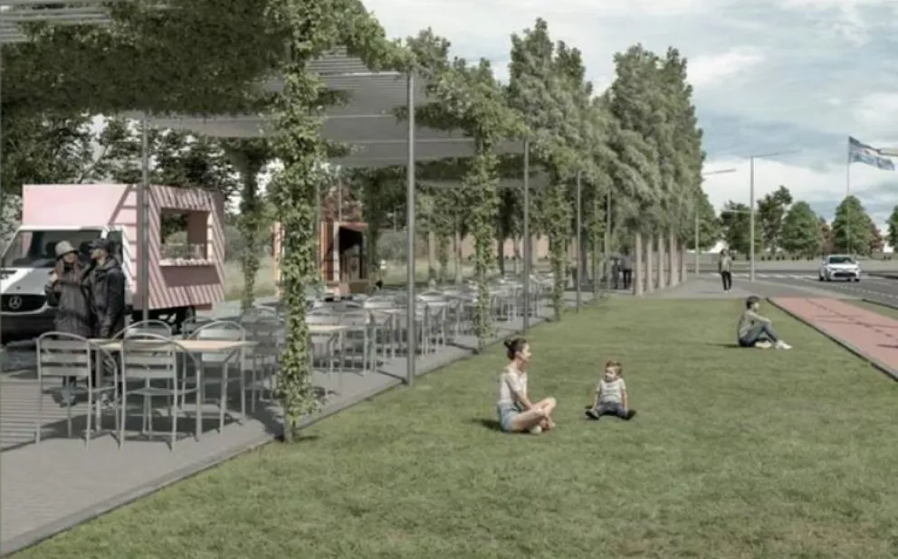 El proyecto busca integrar el área de la calle Pacheco para el uso recreativo de los vecinos. Foto: Prensa Municipalidad.
