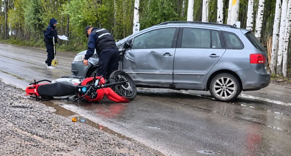 El siniestro vial ocurrió esta mañana en circunvalación. Foto gentileza Rigo Castaño