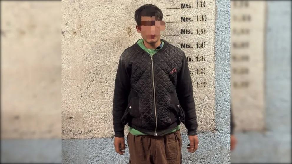 El joven detenido tenía además un pedido de captura solicitado por la policía de Neuquén. Foto: gentileza.